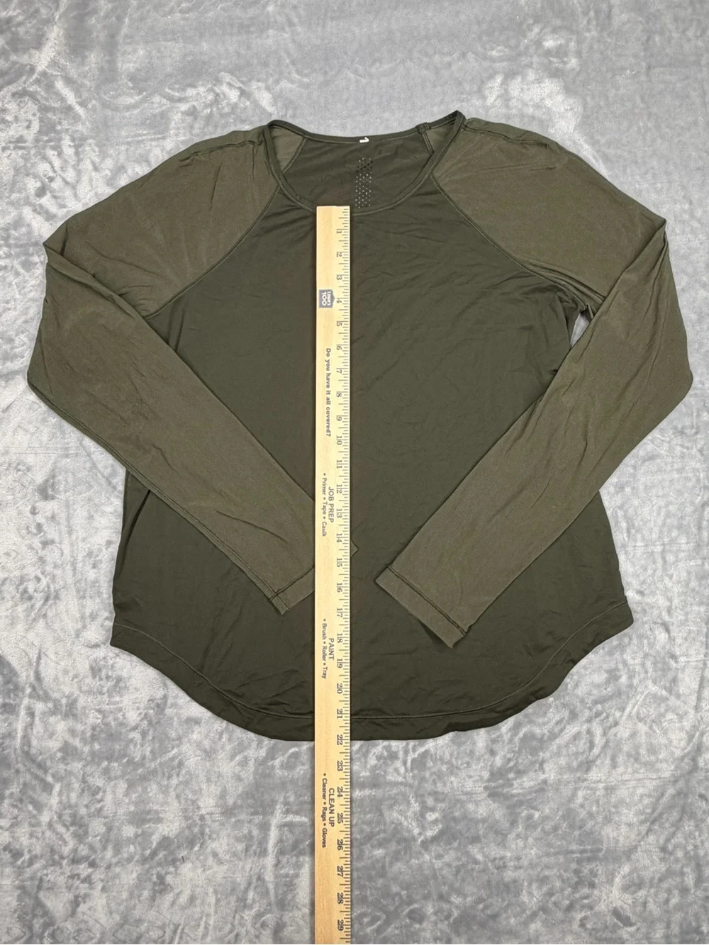 lululemon athletica Olive Green Swiftly Tech Mesh Sleeve shirt